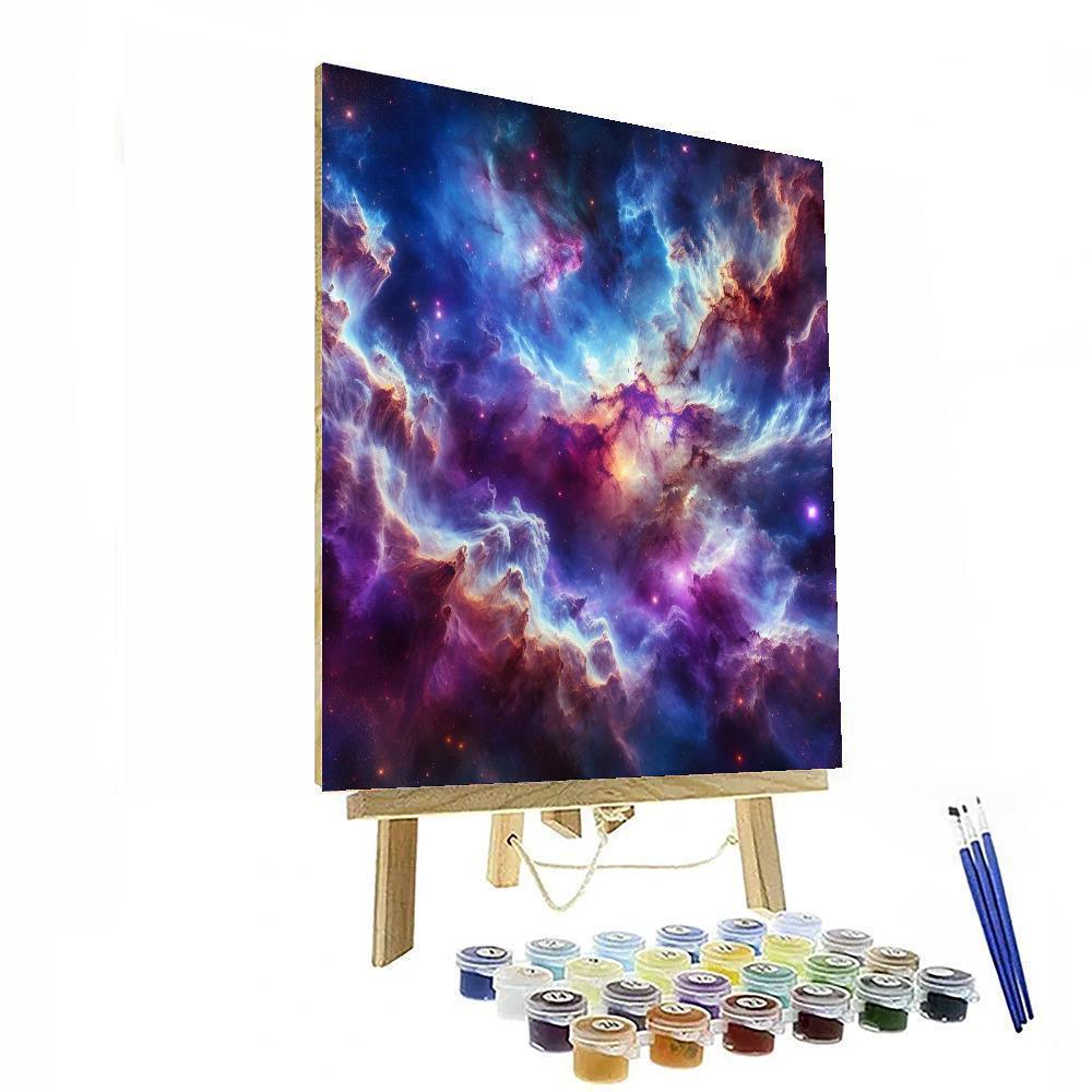 Celestial Nebula Majesty Paint By Color