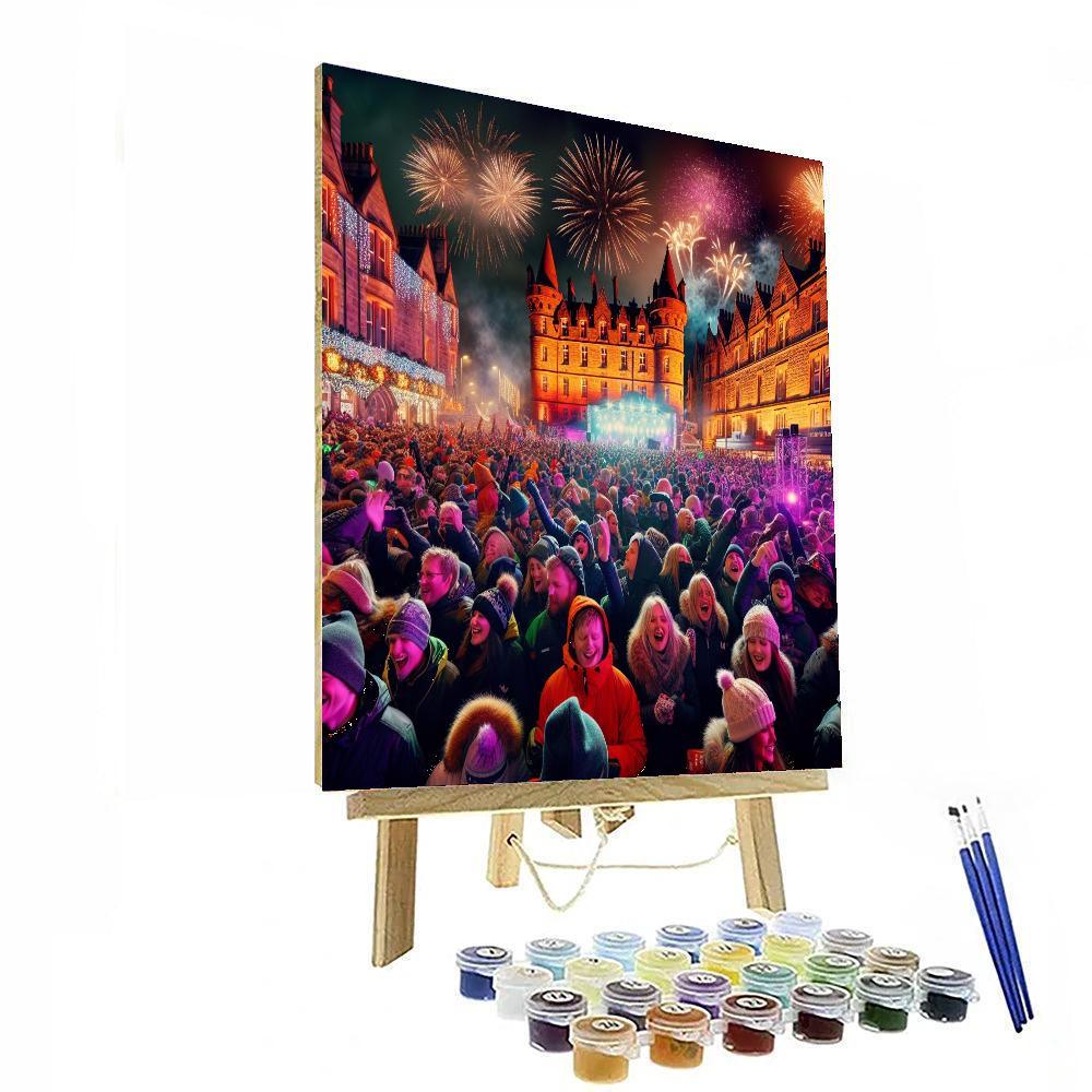 Hogmanay Street Party Paint By Color