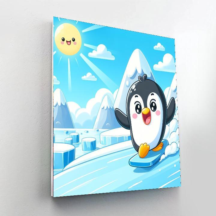 Adventurous Penguin Painting By Numbers Kit