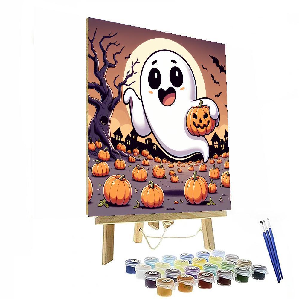 Silly Ghost Painting By Numbers Kit