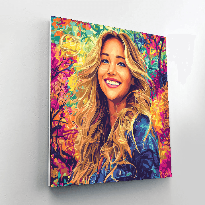 Jennifer Lawrence: A Firebrand Of Hollywood's New Era Painting Number Kit