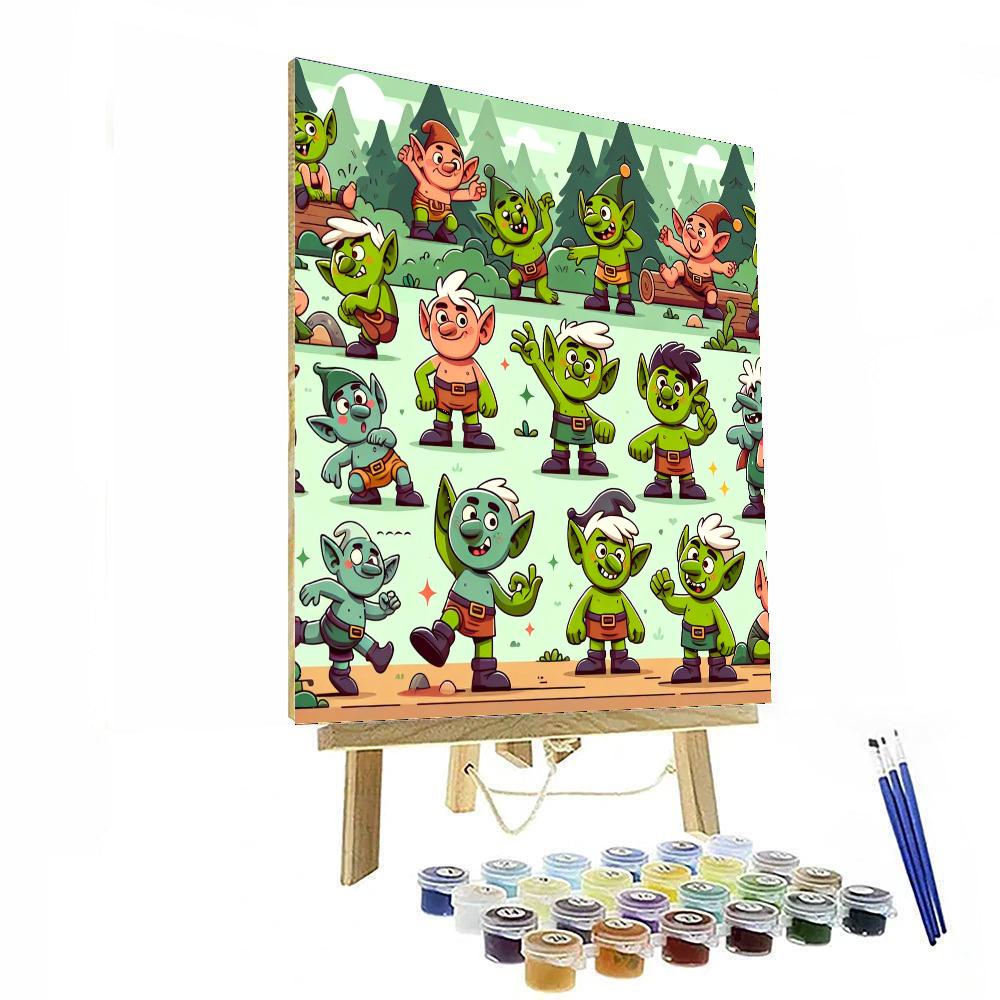 Giggling Goblins' Gathering Paint By Numbers