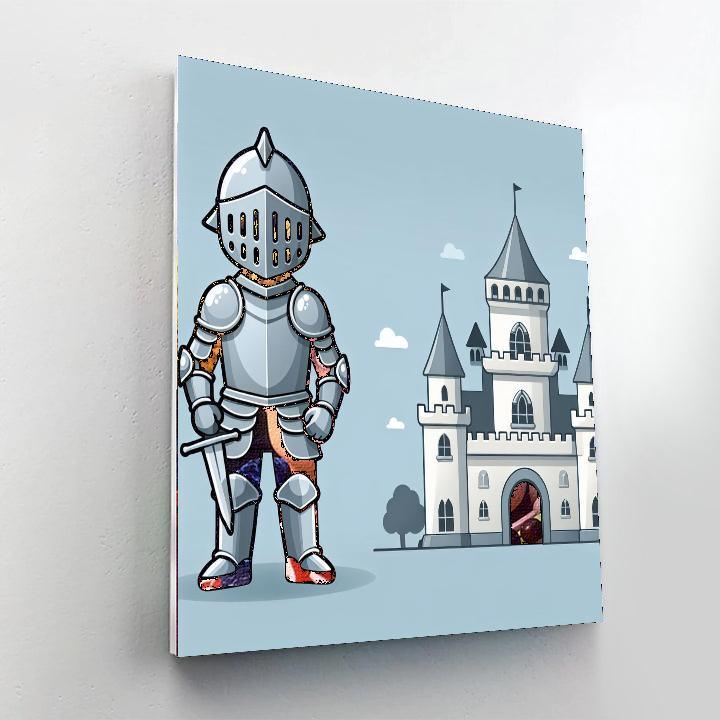 Medieval Castle Knight Numbered Painting Kits