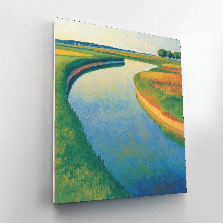 Georges Seurat Inspired Mirrored Landscapes  Paint By Number