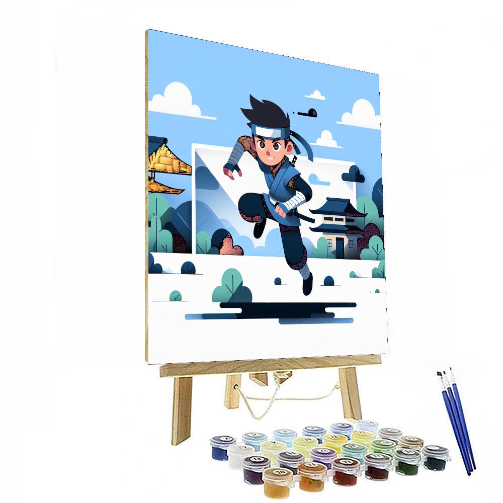 Ninja's Stealthy Mission Painting Number Kit