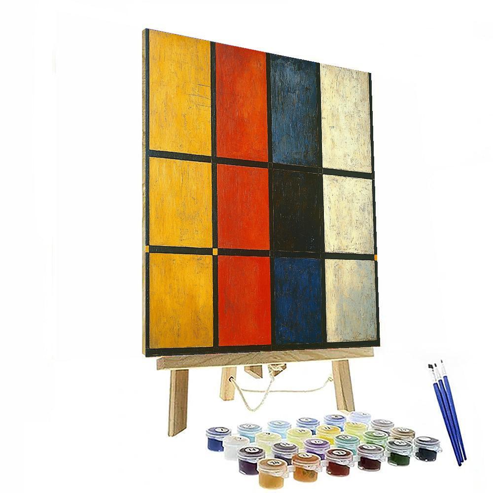 Piet Mondrian Inspired The Cosmic Dance Of Seasons  Paint By Numbers