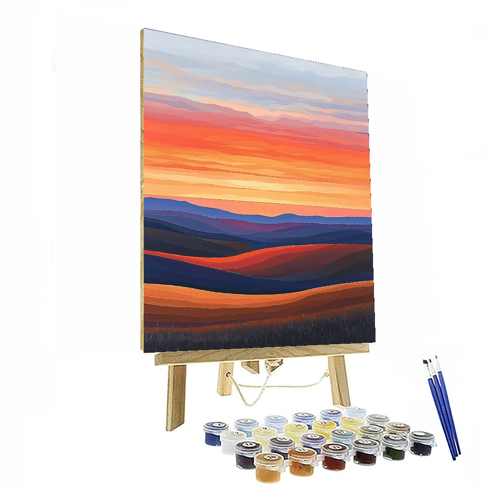 Georgia O'Keeffe Inspired Glistening Horizons  Paint By Numbers Art