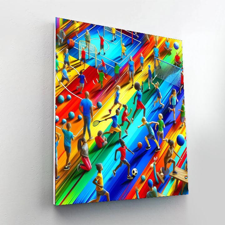 Vibrant Sports Adventure Paint By Color