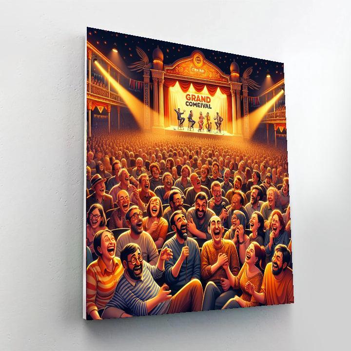 Glasgow International Comedy Festival Paint By Numbers Art