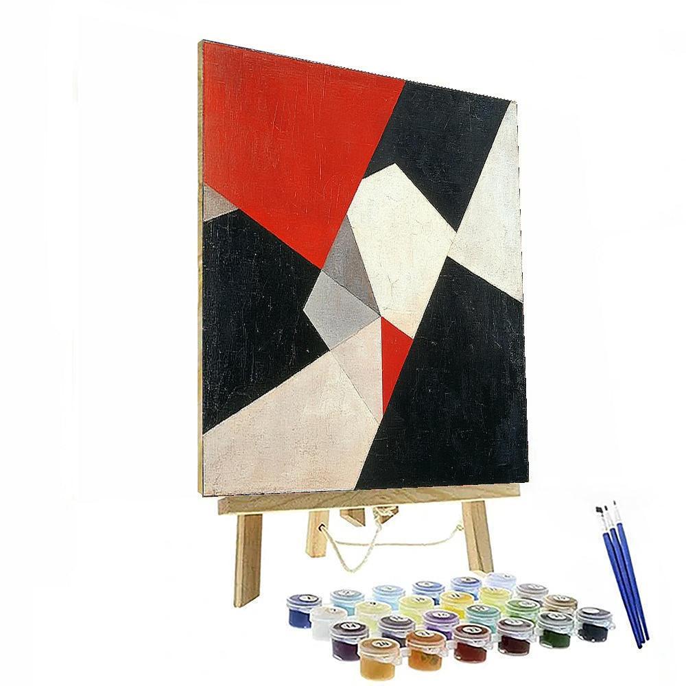 Kazimir Malevich Inspired Cascading Dimensions  Paint By Color