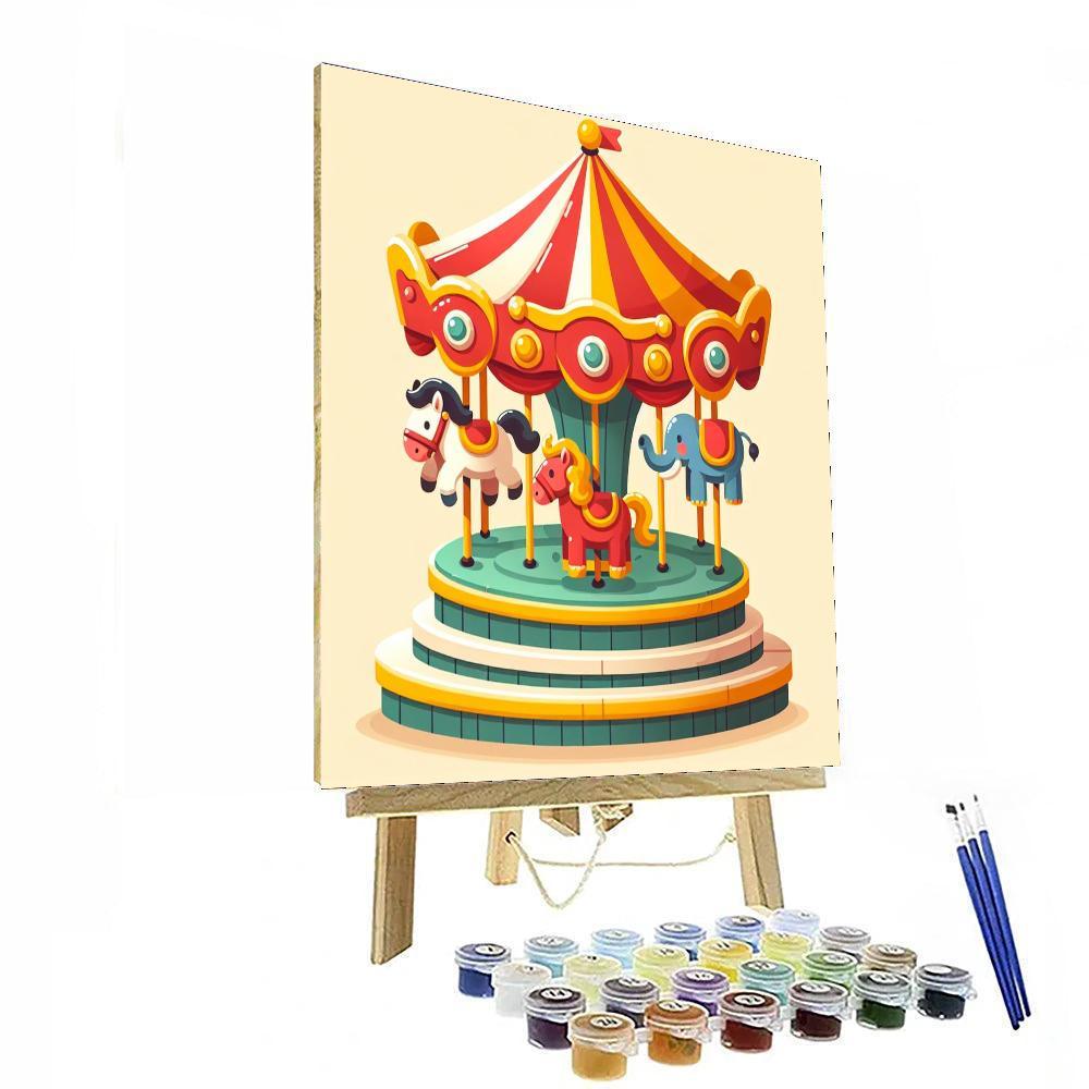 Carnival Carousel Fun Paint By Color