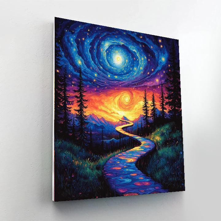 Salvador Dali Inspired Dali's Infinite Illusions  Numbered Painting Kits