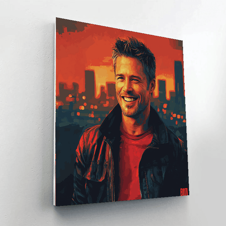 Brad Pitt: The Reluctant Hero Of Fight Club Paint By Color