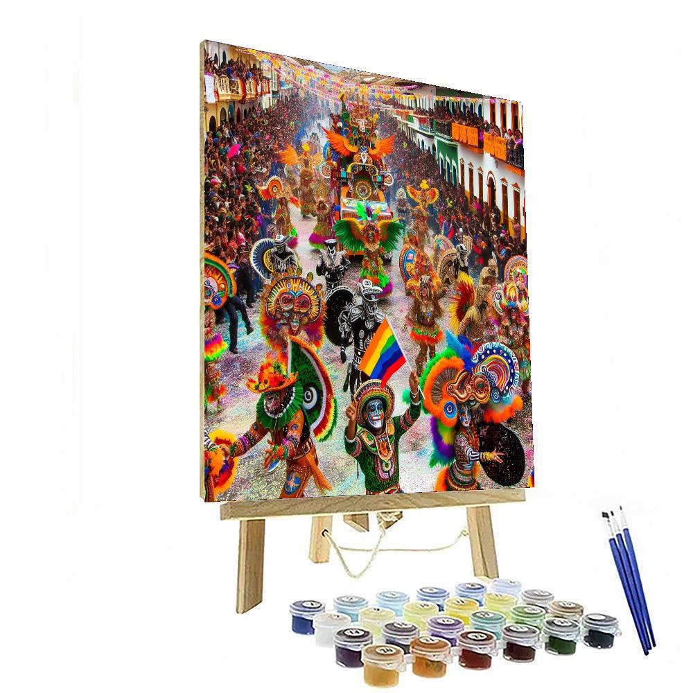 Carnaval De Negros Y Blancos - Pasto Numbered Painting Kits