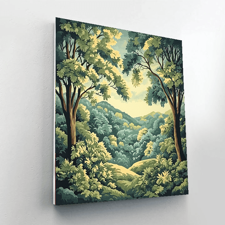 John James Audubon Inspired Under The Canopy  Paint By Color