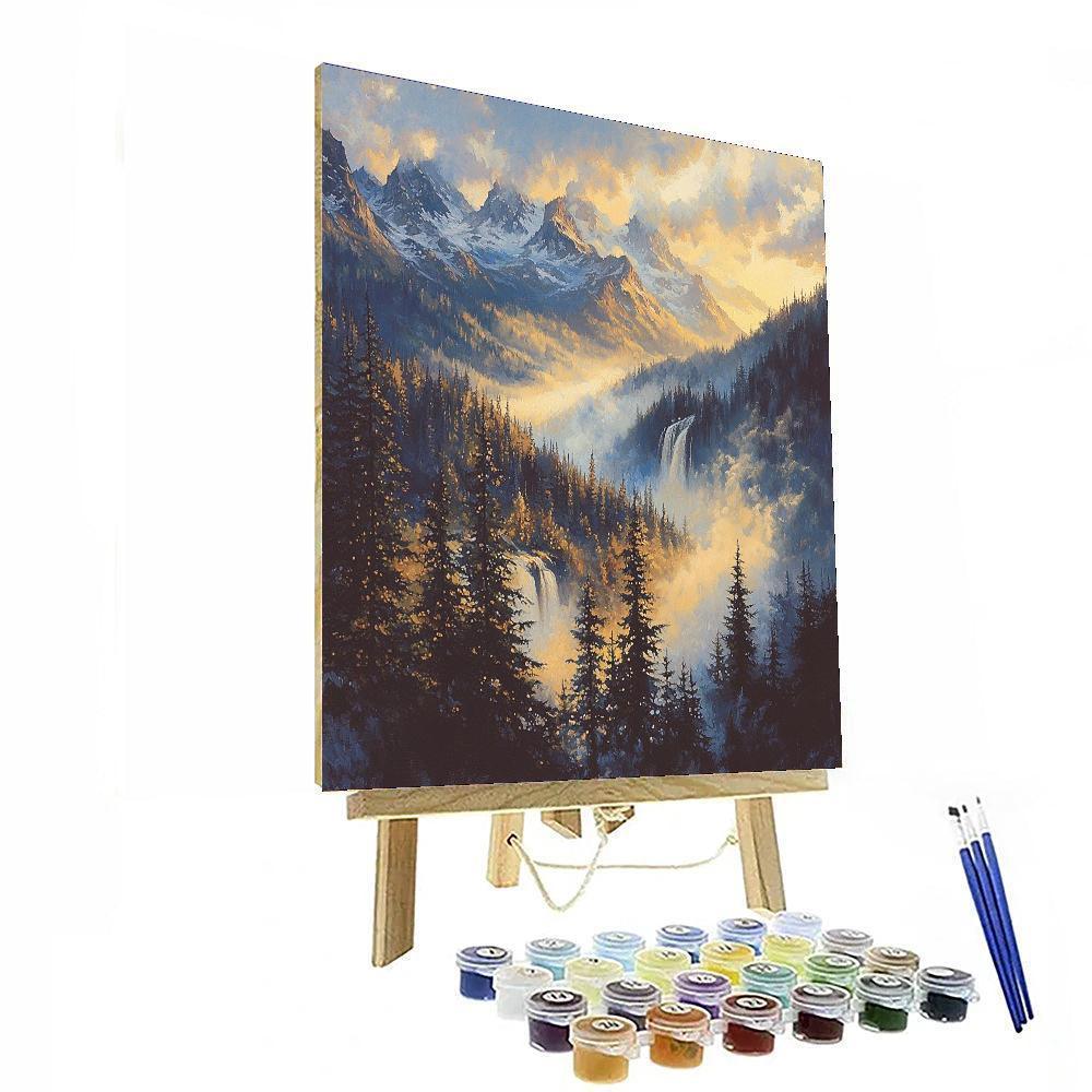 Thomas Moran Inspired Mystical Forest Dawn  Paint By Numbers Kits