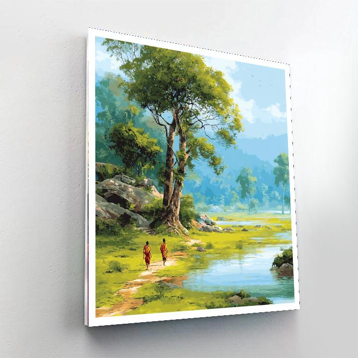 Holding Hands Through Life's Journey Numbered Painting Kits
