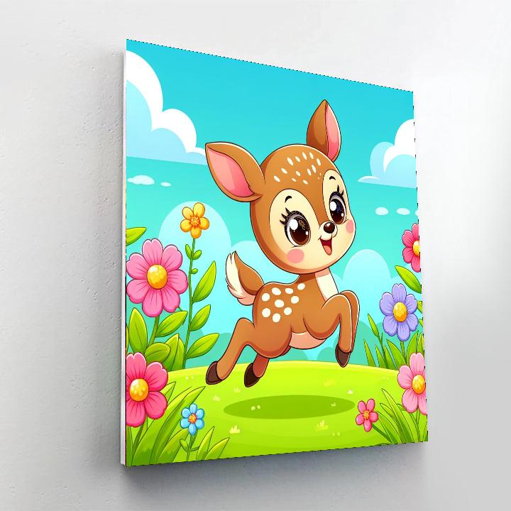 Fluffy Fawn Paint By Color