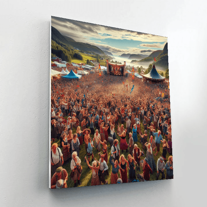 Bergenfest - Norway Paint By Color