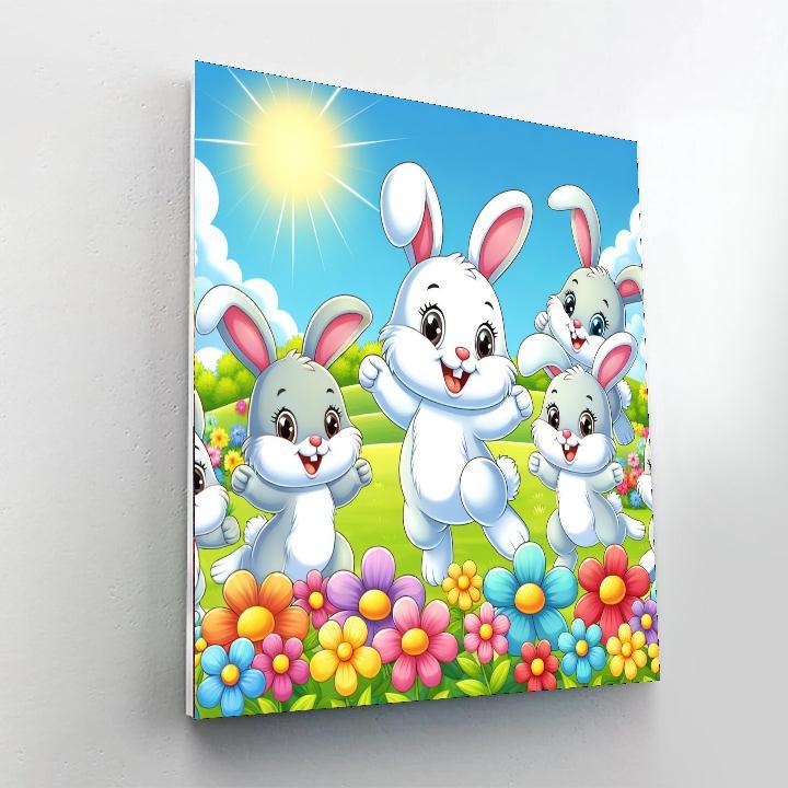 Bouncy Adventure In The Meadow Painting By Numbers Kit