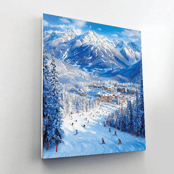 Ski Resort In Whistler Paint By Numbers Kits