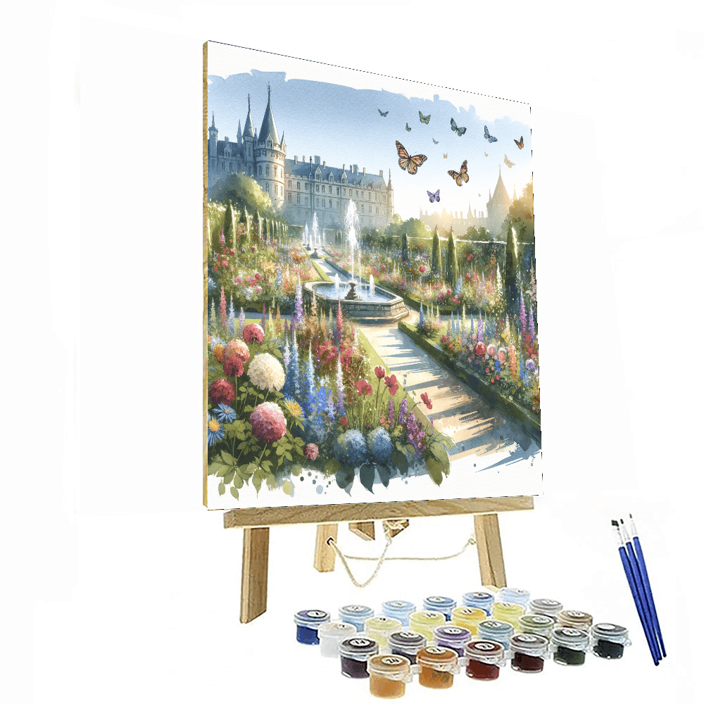 Enchanted Castle Gardens Paint By Numbers