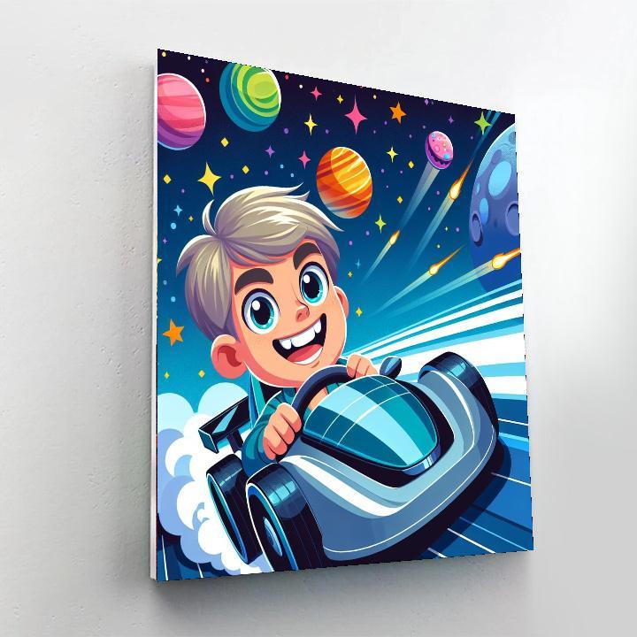 Intergalactic Race Track Paint By Numbers Kits