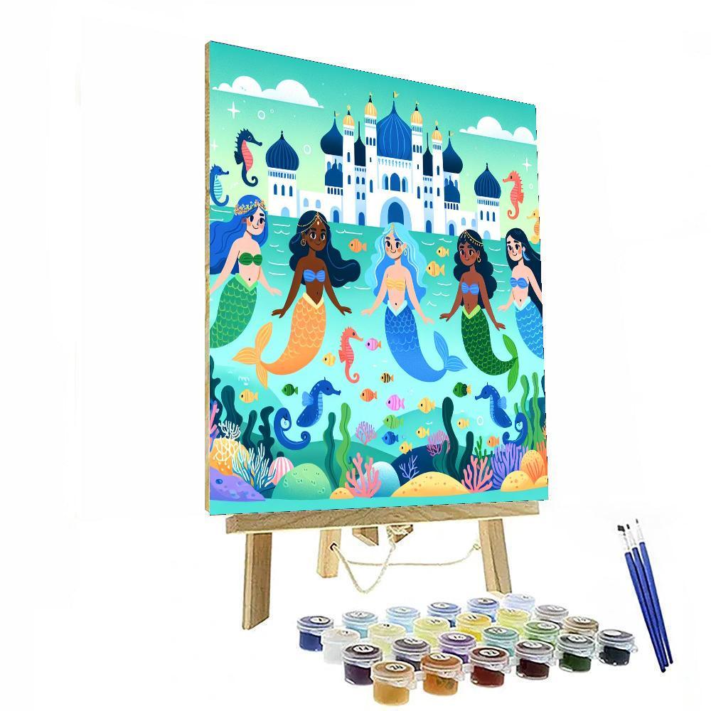 Underwater Palace Numbered Painting Kits