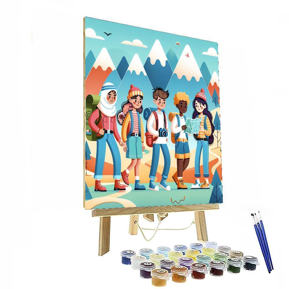 Mountain Trail Quest Paint By Numbers Art