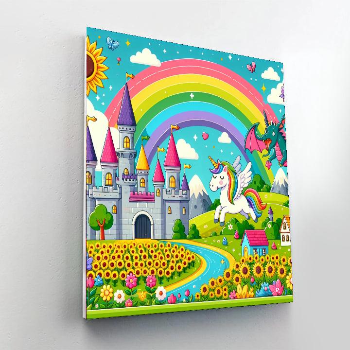 Dreamy Fairytale Land Paint By Numbers Art