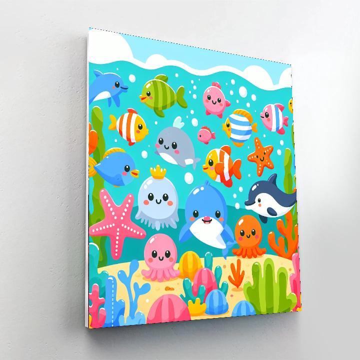 Charming Underwater Wonderland Paint By Numbers Kits