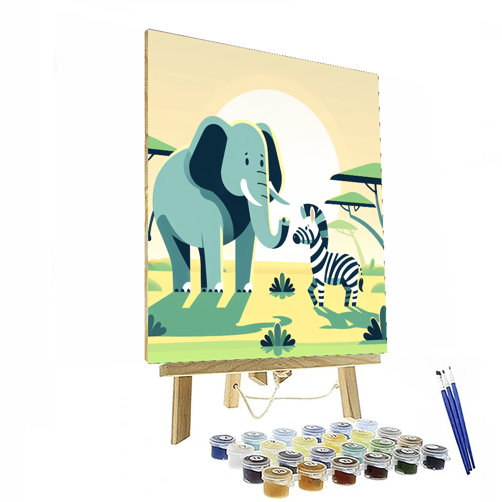 Sunny Safari Trek Paint By Numbers