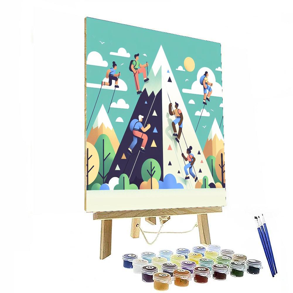 Marvelous Mountain Climb Paint By Numbers Art