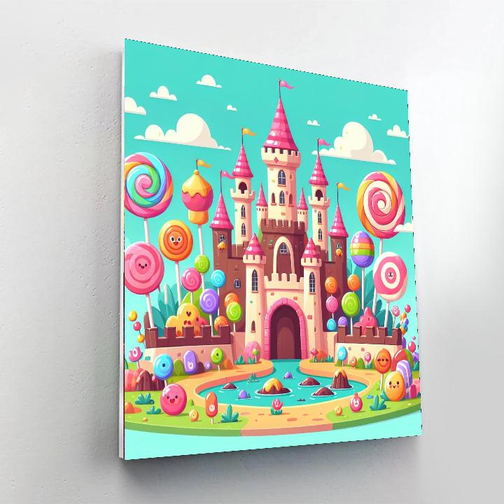 Magical Candy Castle Number Painting