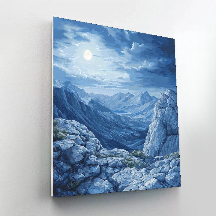 Michelangelo Inspired Mystic Mountain Symphony  Painting By Numbers Kit
