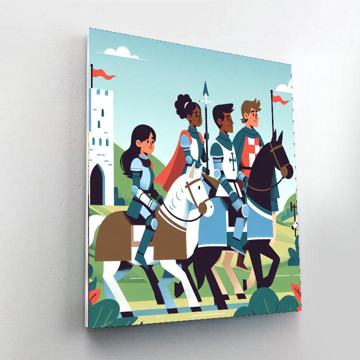 Knight's Valor Adventure Paint By Number