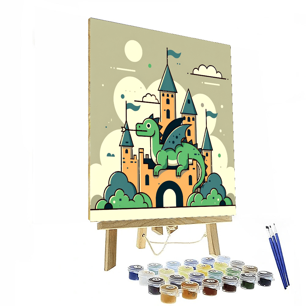 Fantasy Dragon's Kingdom Paint By Numbers
