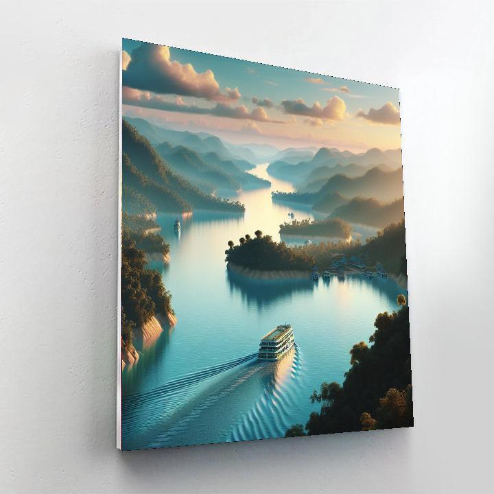Romantic River Cruise Paint By Color