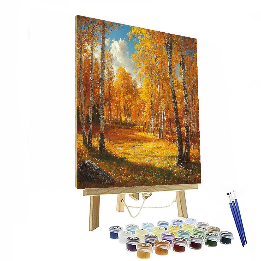 Albert Bierstadt Inspired Glorious Autumn Splendor  Paint By Numbers