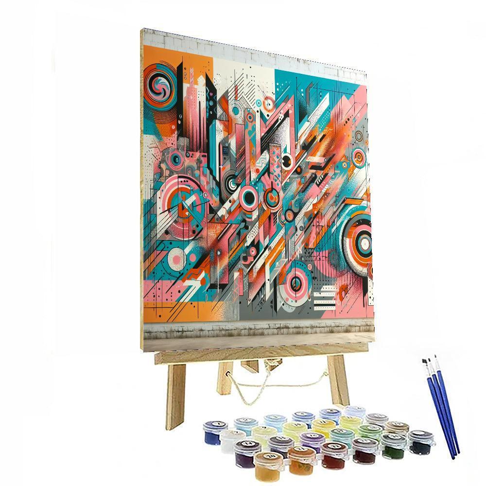 Radiant Urban Mural Paint By Numbers