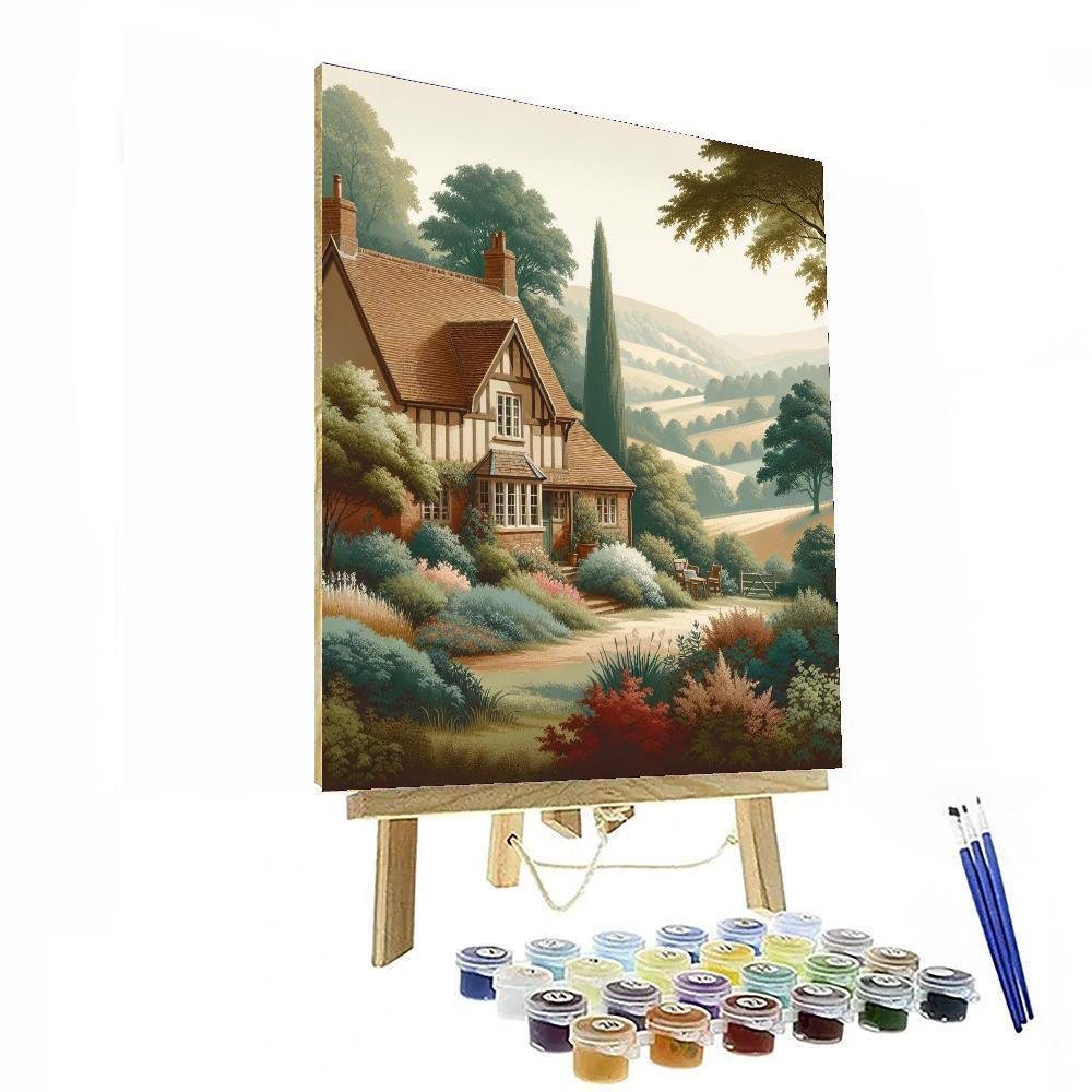 Charming Cottage Getaway Painting Number Kit