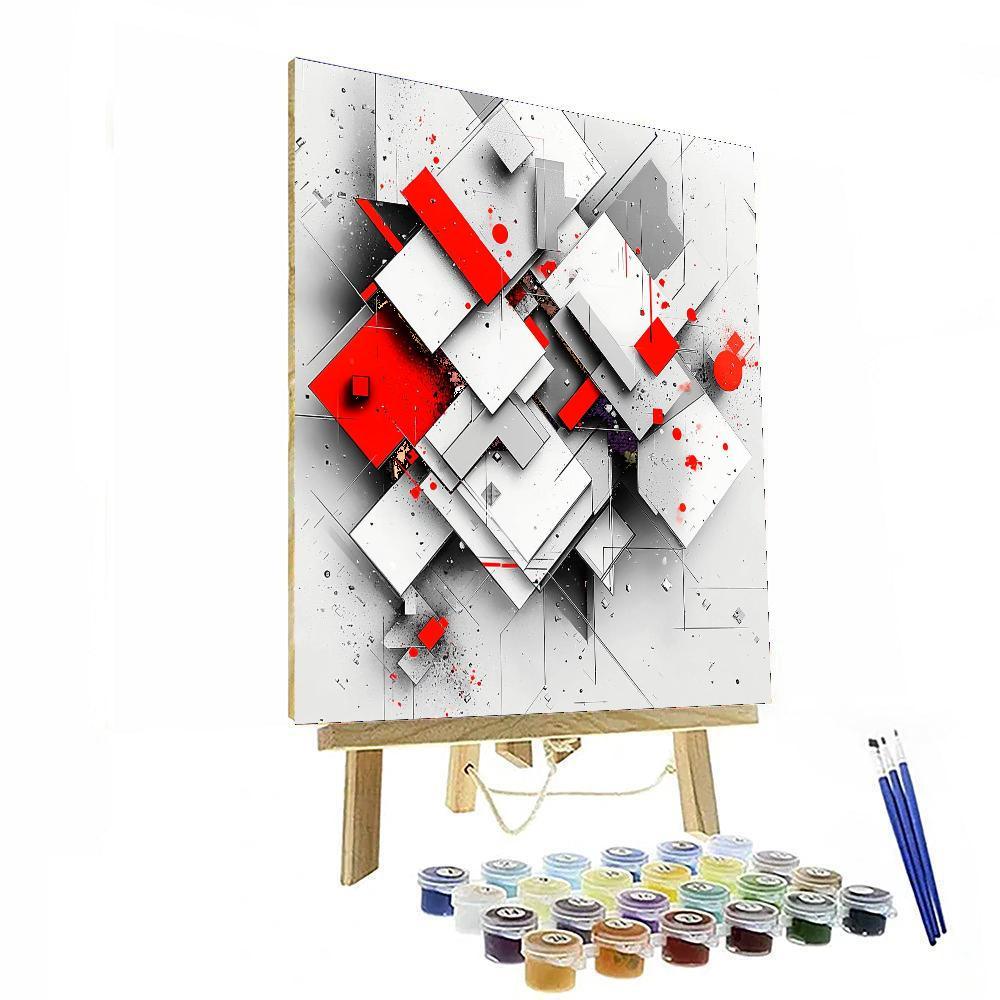 Kazimir Malevich Inspired Timeless Dimensions  Paint By Numbers Kits