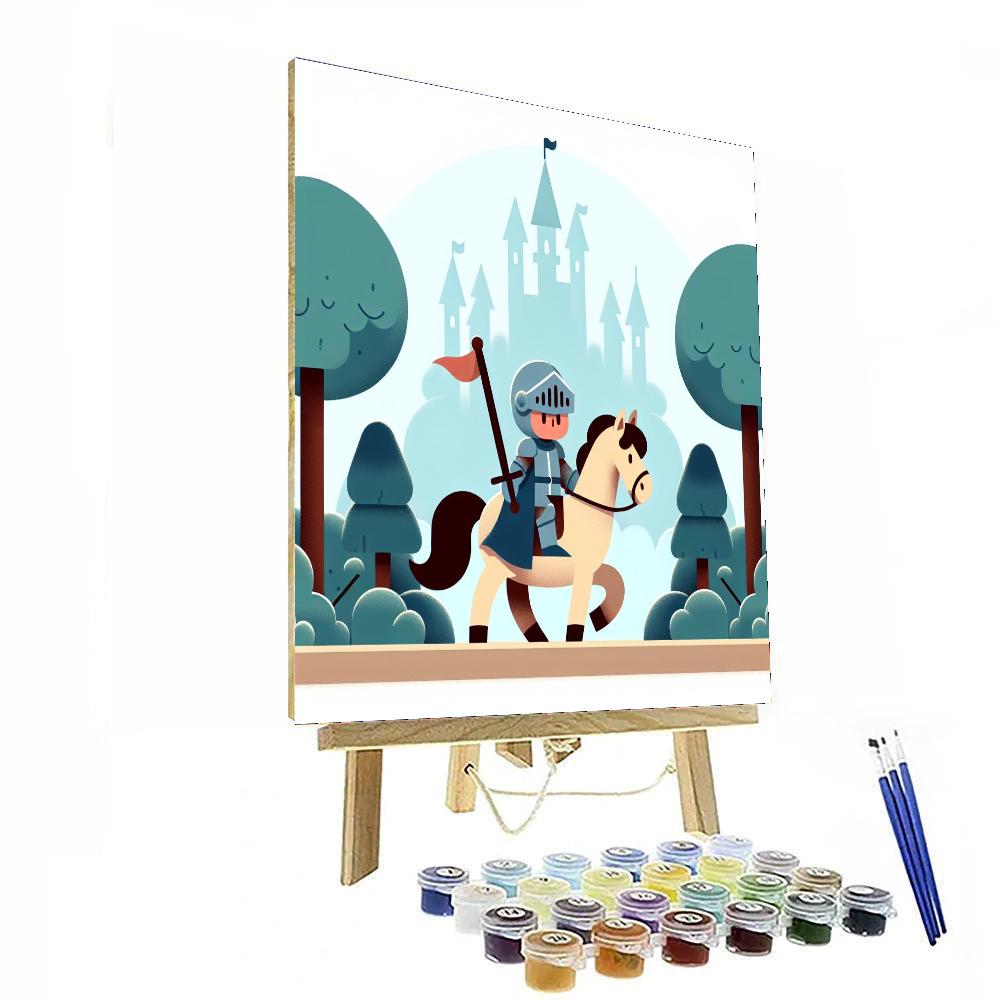 Noble Knight's Quest Paint By Numbers Art