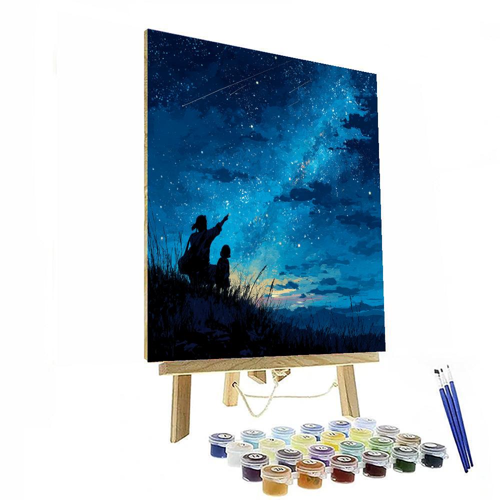 Starry Dreams And Maternal Beams Painting Number Kit