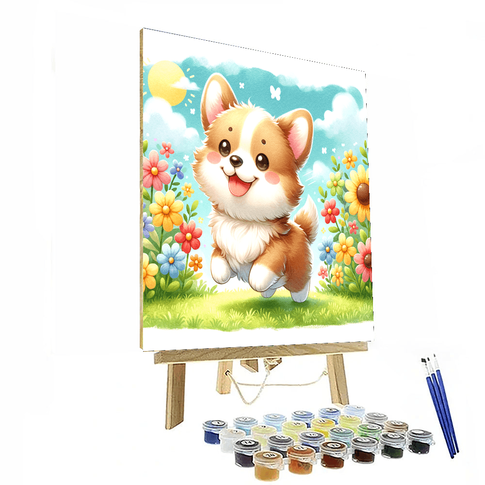Cuddly Corgi - DIY Painting By Numbers Kit