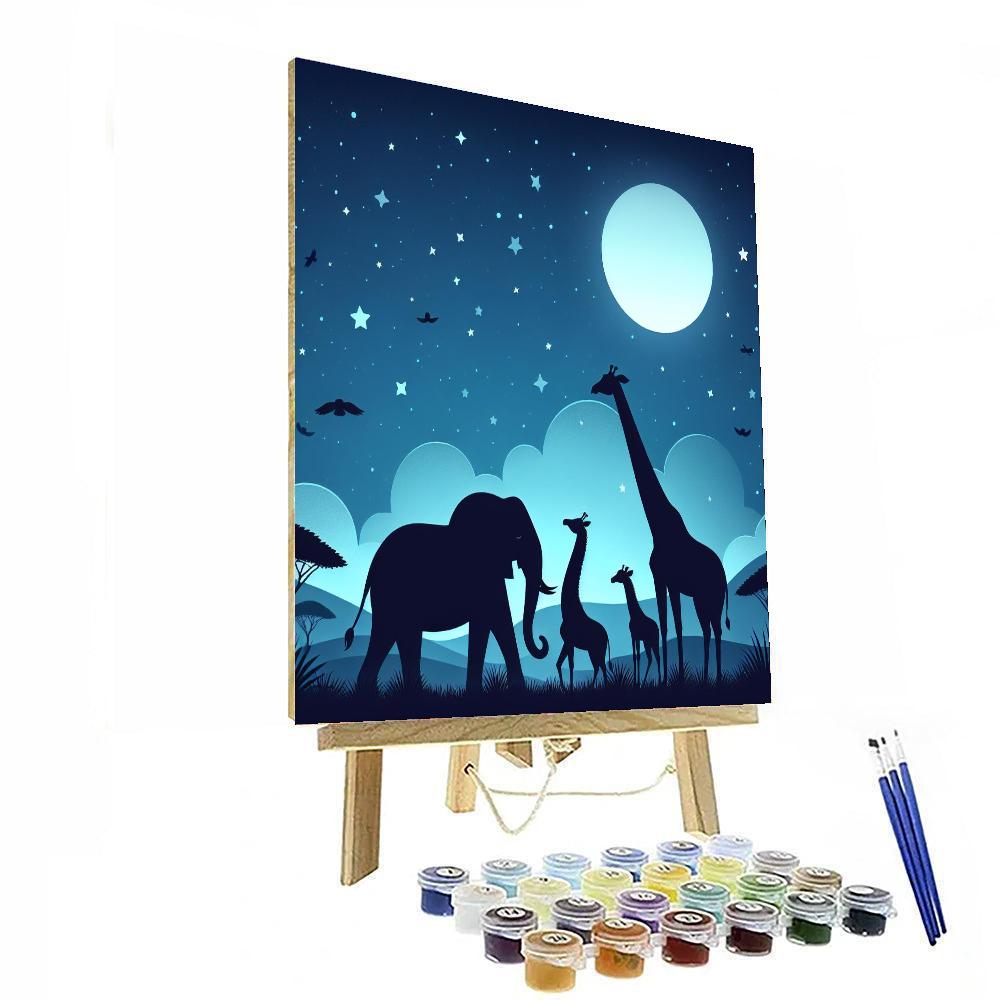 Safari Skylines Painting Number Kit