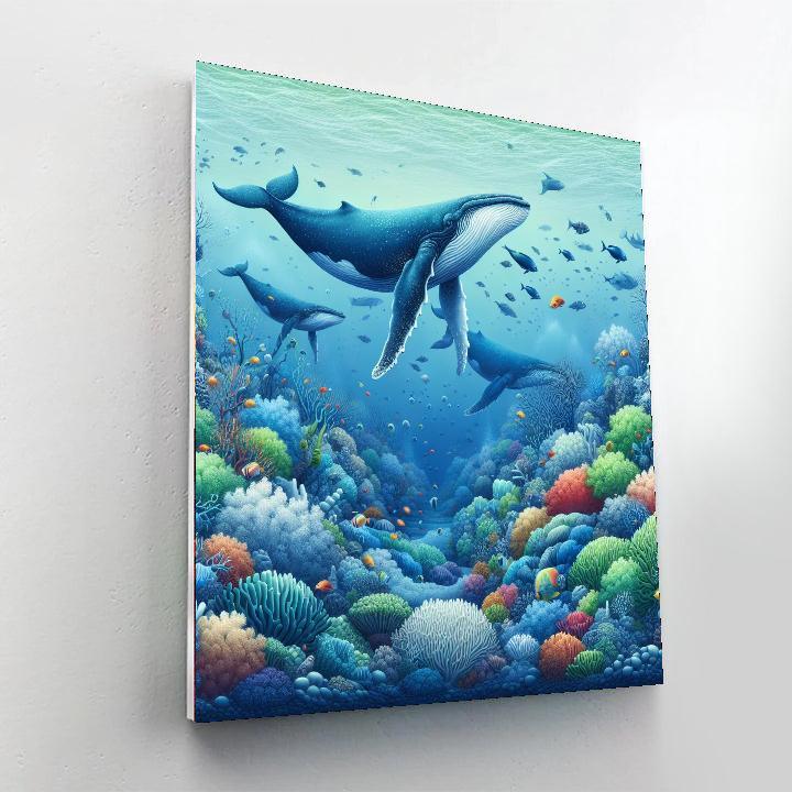 Ocean Adventure With Whales Paint By Numbers