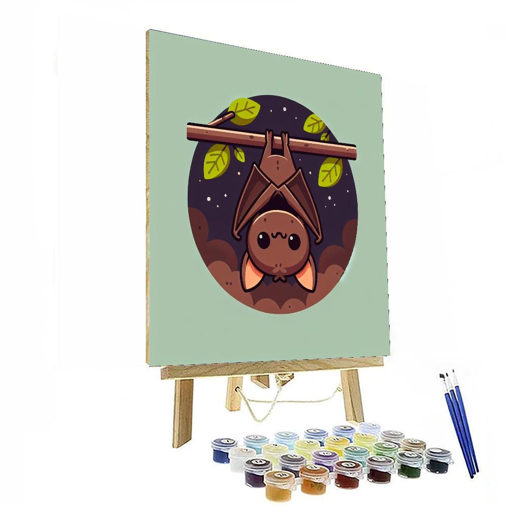 Blissful Bat Paint By Numbers Art
