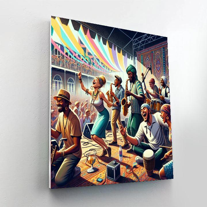 The New Orleans Jazz & Heritage Festival - Usa Painting By Numbers Kit