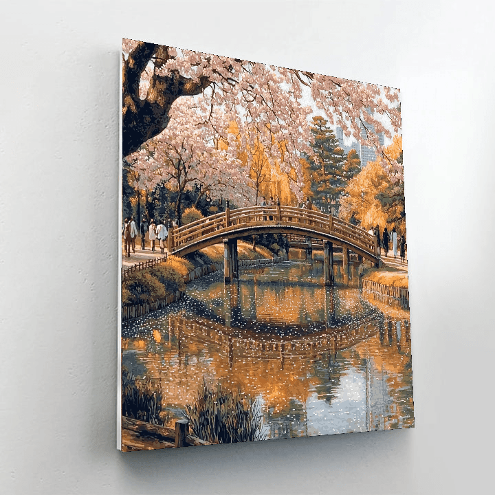 Shinjuku Gyoen National Garden - Tokyo, Japan Numbered Painting Kits